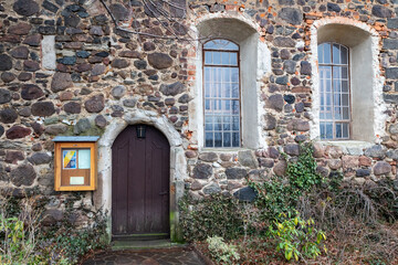 Ghost village Kursdorf Germany with church