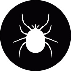 Mite logo. Isolated mite on white background