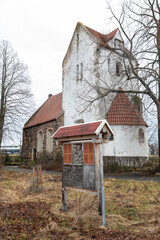 Ghost village Kursdorf Germany with church