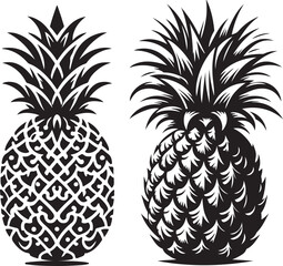 pineapple vector illustration