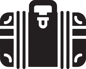 Classic Suitcase Icon vector