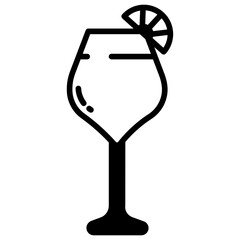 Pisco Sour glyph and line vector illustration