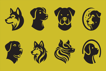 Silhouette Vector design of a 'Dog  Icon 