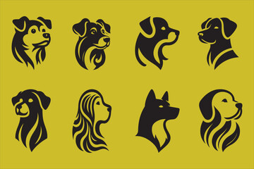 Silhouette Vector design of a 'Dog  Icon 