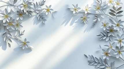 Festive Christmas card background with sparkling snowflakes and golden accents, evoking the magic of the holiday season