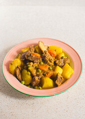 A dish of Sukalki, a traditional a stew of meat of the typical Basque cuisine. - 732027369