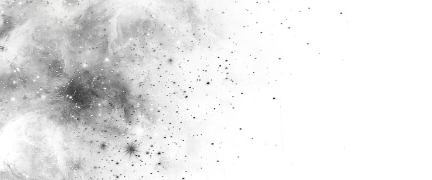 black and white galaxy on transparent background png clip art