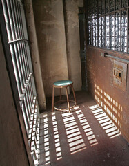 Prison Guard Stool on Alcatraz Island