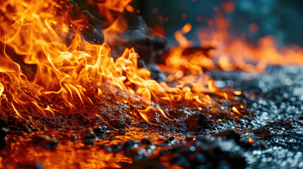 Fototapeta na wymiar Fire textured background