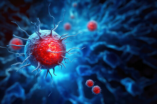 Lymphocytes of the human immune system - adaptive immune response