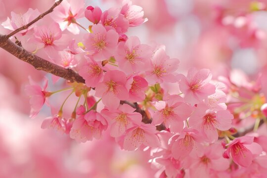A cherry tree in bloom