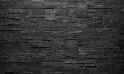 black brick wall textures background