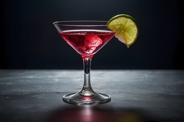 Cosmopolitan:
A vodka-based cocktail with cranberry juice, triple sec, and lime juice, often served in a martini glass.