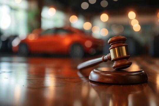 Judge's hammer and car models, concepts, laws governing cars