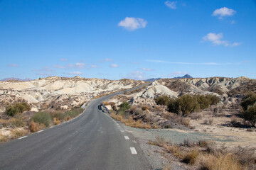 Región de Murcia - El desierto de Abanilla en Mahoya, un bello paisaje desértico en el sureste de España