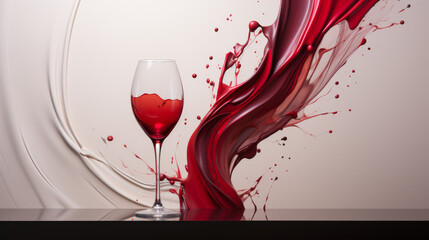 red wine splash