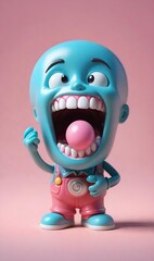 3d rendered charecter generative ai 