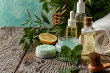 Natural skin care skin suppleness cream, anti aging serum oil cosmetic jar. Beauty face maskeye patch. Sensitive goat milk soap dispenser product mockup. beauty brand mockup cosmetic jar lotion