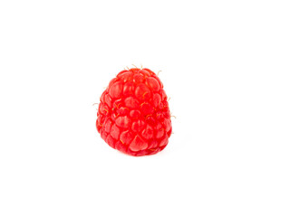 Raspberries on a transparent background PNG. Raspberry close-up.