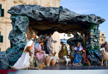  Christmas nativity scene in Valletta, Malta