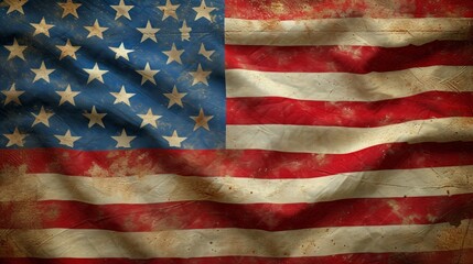 Simple yet elegant image showcasing the iconic American flag against a clean background