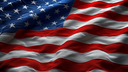 Simple and refined photo portraying the American flag as a timeless symbol of freedom