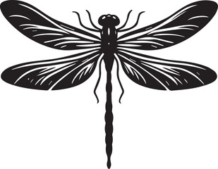 Dragonfly Silhouettes EPS Dragonfly Vector Dragonfly Clipart	
