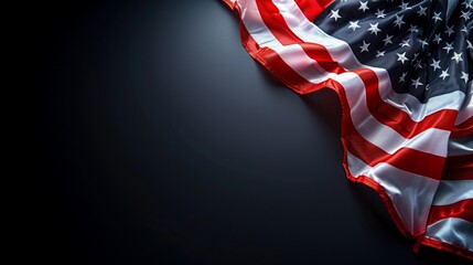 Minimalistic holiday photo featuring the American flag as a symbol of national unity and pride