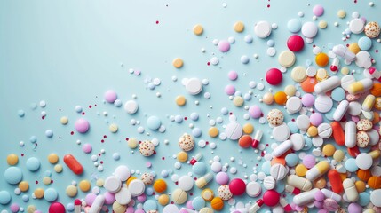 Simplistic design featuring essential pharmaceutical motifs, conveying professionalism and reliability