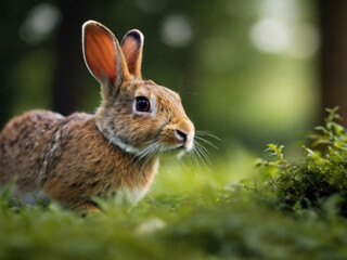 Fototapeta premium rabbit in the grass