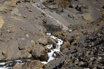 View on a mountain in the Vatnajökull National Park of iceland