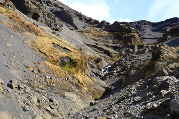 View on a mountain in the Vatnajökull National Park of iceland