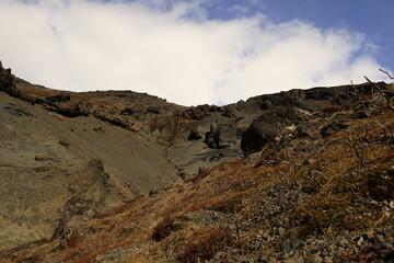 View on a mountain in the Vatnajökull National Park of iceland