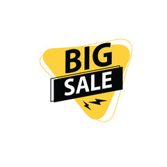 colorful big sale benner discount vector illustration