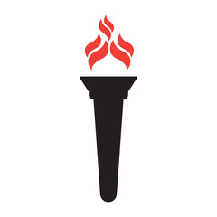 torch icon vector illustration design template