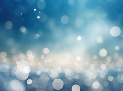 Bokeh light blue background with copy space. Sky/Heaven Design.