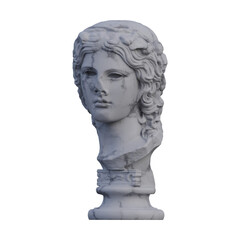 Obraz premium Dionysus statue, 3d renders, isolated, perfect for your design