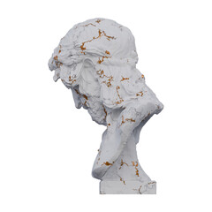 Christ on the Crucifix  statue, 3d renders, isolated, perfect for your design