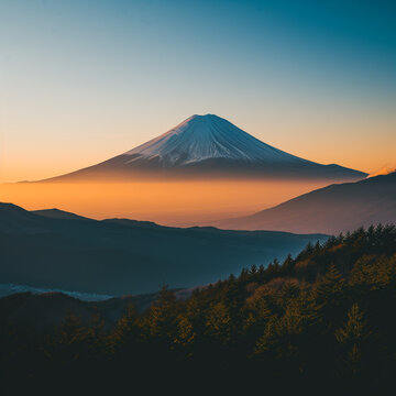 Majestic Mountain at Sunset - Scenic Landscape Photography