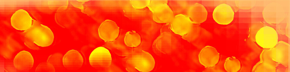Red bokeh panorama background for banner, poster, event, celebrations and various design works