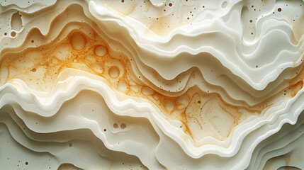 Close-Up of White and Brown Substance - obrazy, fototapety, plakaty