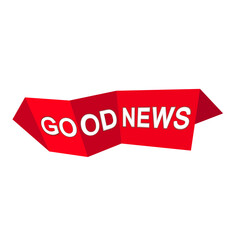 good news sign, emblem, label, badge,sticker. good news paper origami speech bubble. good news tag. bestseller banner. Designed for your web site design, logo, app, UI - Vektor
