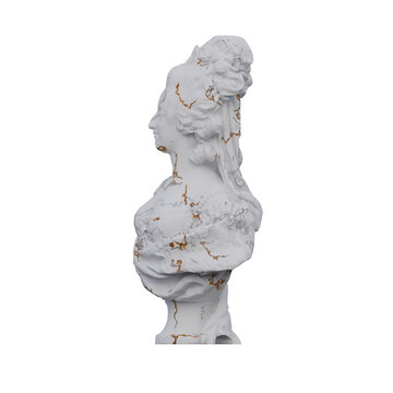 recommend clip art: Marie Antoinette  statue, 3d renders, isolated, perfect for your design