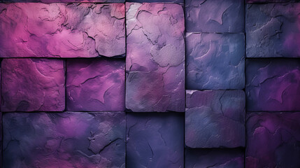 Purple and Blue Wall With Pattern