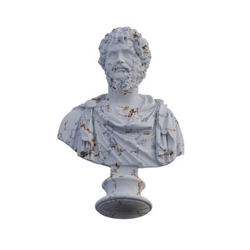 Septimius Severus  statue, 3d renders, isolated, perfect for your design