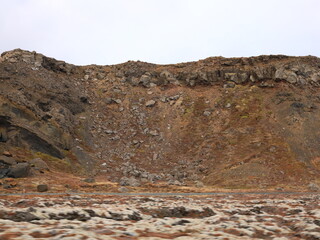 Reykjanesfólkvangur is a nature preserve in Iceland with lava formations, crater lakes, bird cliffs and bubbling geothermic fields