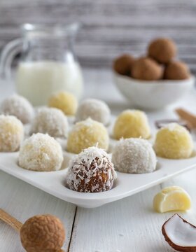 PRATO DE DOCINHOS FINOS DE COCO QUE DERRETEM NA BOCA TIPO BEIJINHO DE COCO