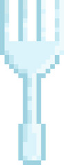 Naklejka premium fork pixel art, fork