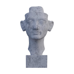 Obraz premium Queen Nefertiti statue, 3d renders, isolated, perfect for your design