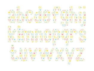 Versatile Collection of Bunny Heart Alphabet Letters for Various Uses